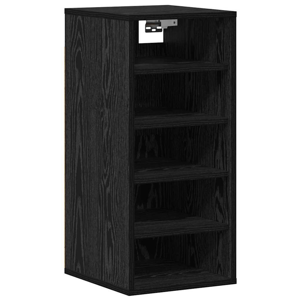 Armario para Zapatos 2 pcs Roble Negro 32 x 35 x 70 cm