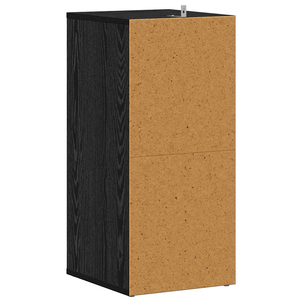 Armario para Zapatos 2 pcs Roble Negro 32 x 35 x 70 cm