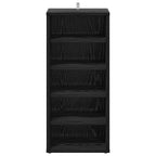 Armario para Zapatos 2 pcs Roble Negro 32 x 35 x 70 cm