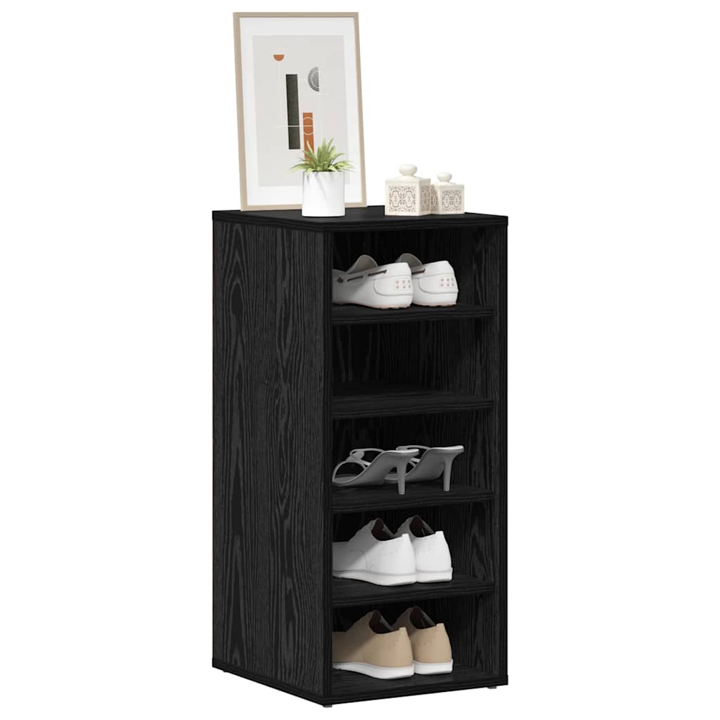 Armario para Zapatos 2 pcs Roble Negro 32 x 35 x 70 cm