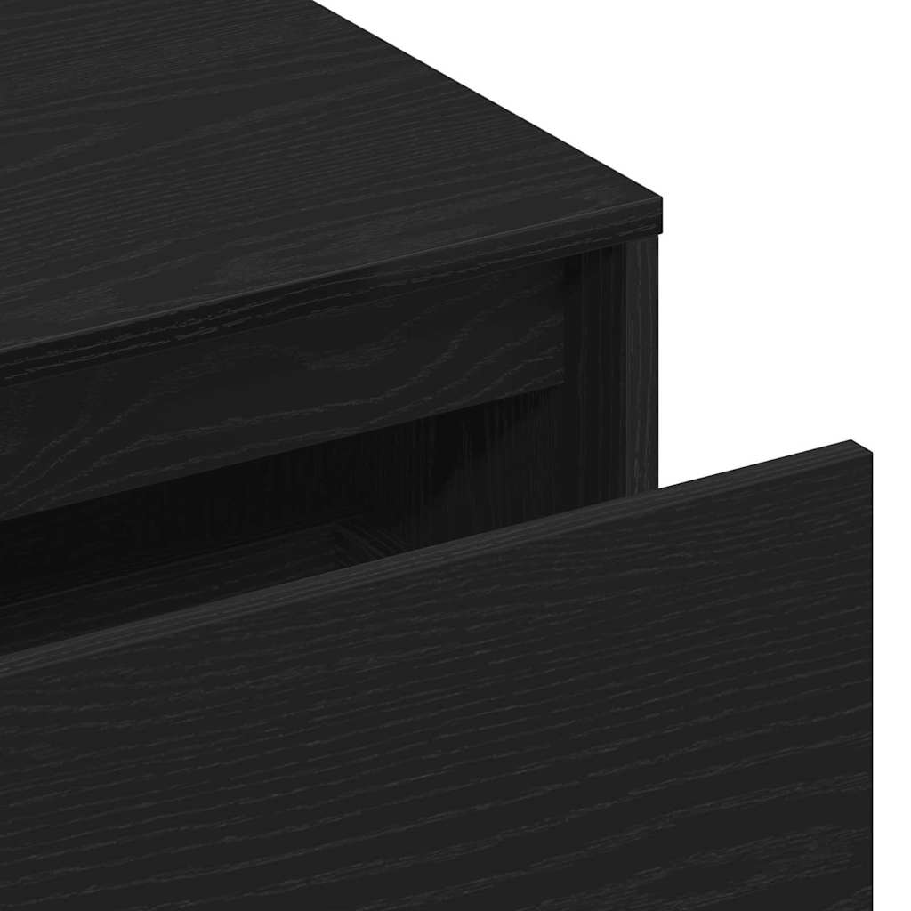 Banco de entrada con cajón Roble Negro 80 x 40 x 45 cm