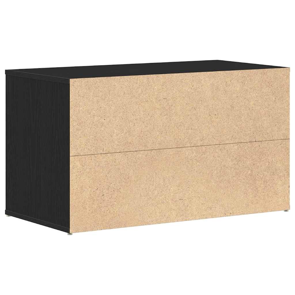 Banco de entrada con cajón Roble Negro 80 x 40 x 45 cm