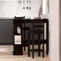 Mesa de Bar con estante Roble Negro 100 x 48 x 101,5 cm