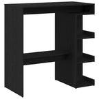 Mesa de Bar con estante Roble Negro 100 x 48 x 101,5 cm