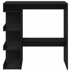 Mesa de Bar con estante Roble Negro 100 x 48 x 101,5 cm