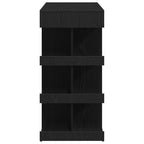 Mesa de Bar con estante Roble Negro 100 x 48 x 101,5 cm