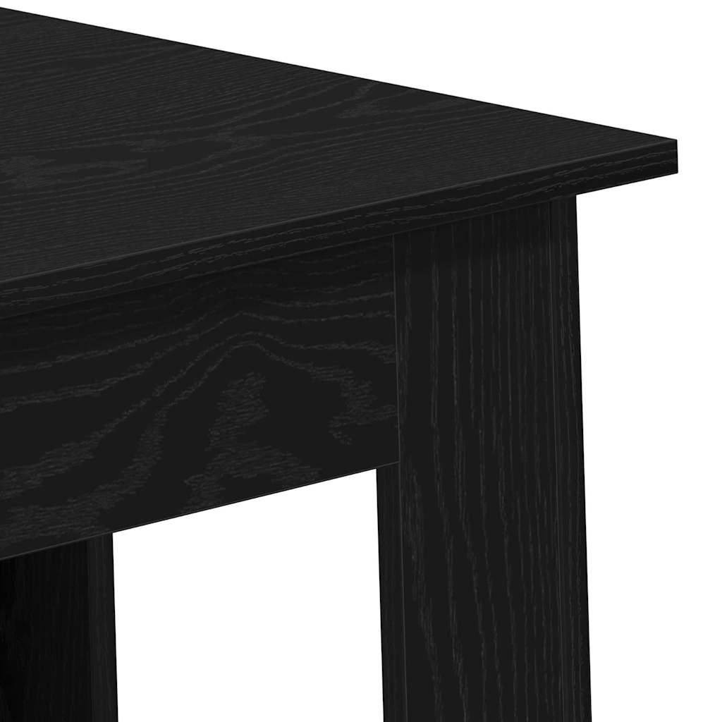 Mesa de Bar con estante Roble Negro 102 x 50 x 103,5 cm