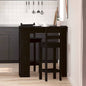 Mesa de Bar con estante Roble Negro 102 x 50 x 103,5 cm
