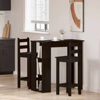 Mesa de Bar con estante Roble Negro 102 x 50 x 103,5 cm