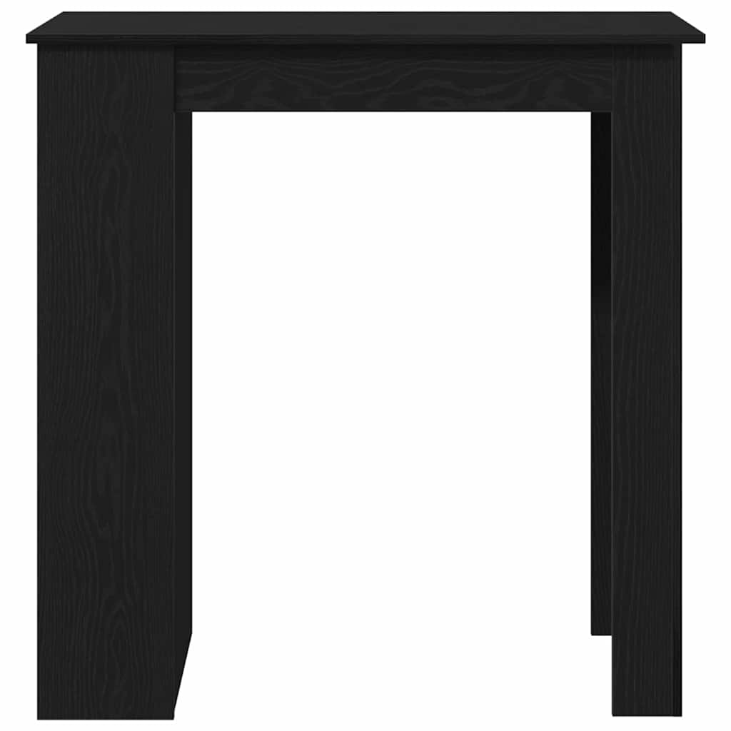 Mesa de Bar con estante Roble Negro 102 x 50 x 103,5 cm