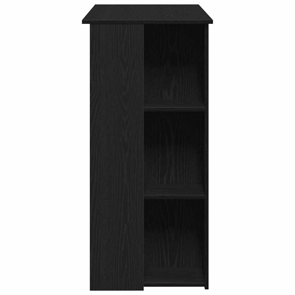 Mesa de Bar con estante Roble Negro 102 x 50 x 103,5 cm
