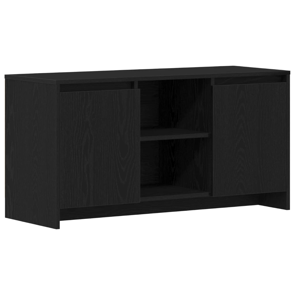 Gabinete de TV Roble Negro 102 x 37,5 x 52,5 cm