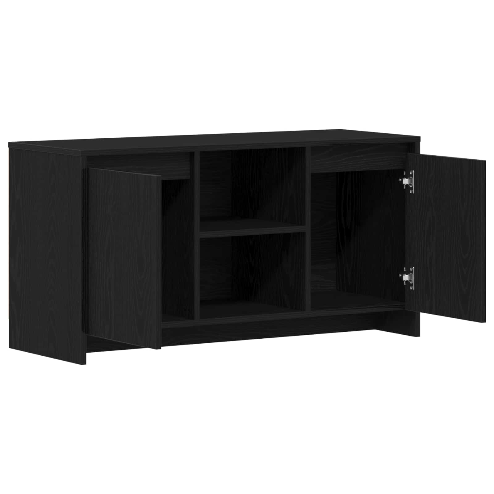 Gabinete de TV Roble Negro 102 x 37,5 x 52,5 cm