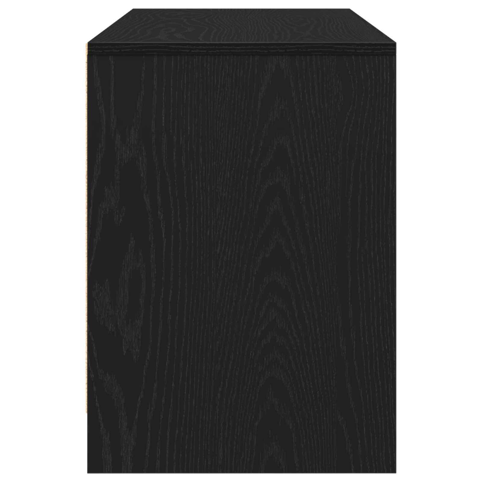 Gabinete de TV Roble Negro 102 x 37,5 x 52,5 cm