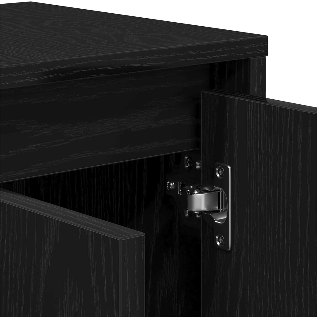 Gabinete de TV Roble Negro 120 x 30 x 40,5 cm