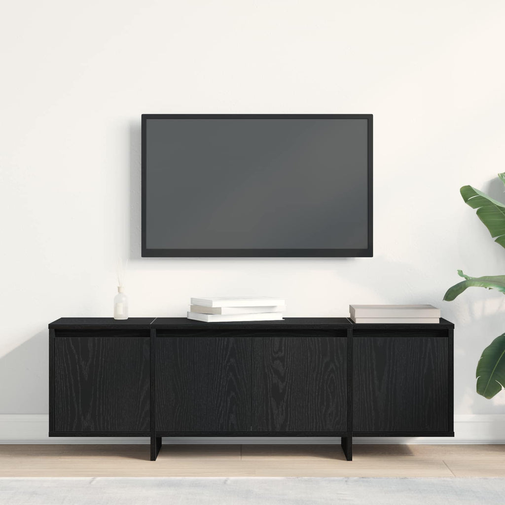 Gabinete de TV Roble Negro 120 x 30 x 40,5 cm