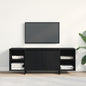 Mueble de TV 130 x 35 x 50 cm Roble Negro Madera de ingeniería