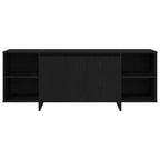 Mueble de TV 130 x 35 x 50 cm Roble Negro Madera de ingeniería