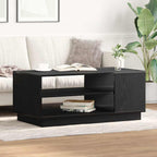 Mesa de Café Roble Negro 102 x 55 x 43 cm Madera de ingeniería