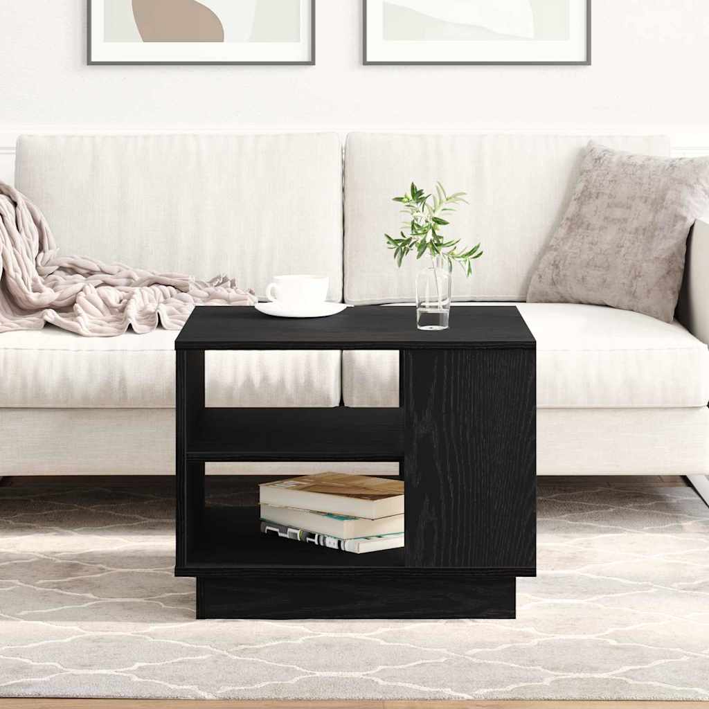 Black Oak Coffee Table 102 x 55 x 43 cm Engineered Wood