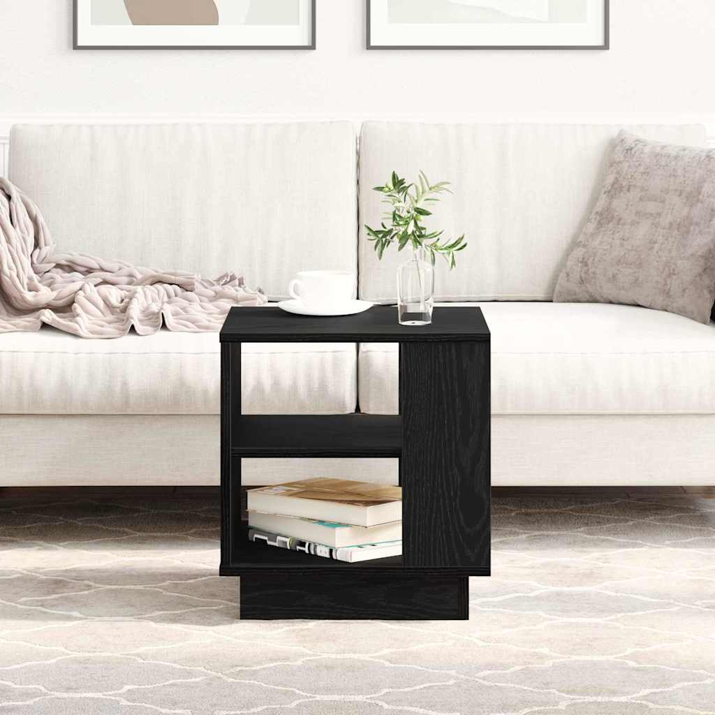 Black Oak Coffee Table 102 x 55 x 43 cm Engineered Wood