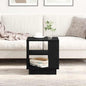 Mesa de Centro Carvalho Preto 102 x 55 x 43 cm Madeira Manufaturada