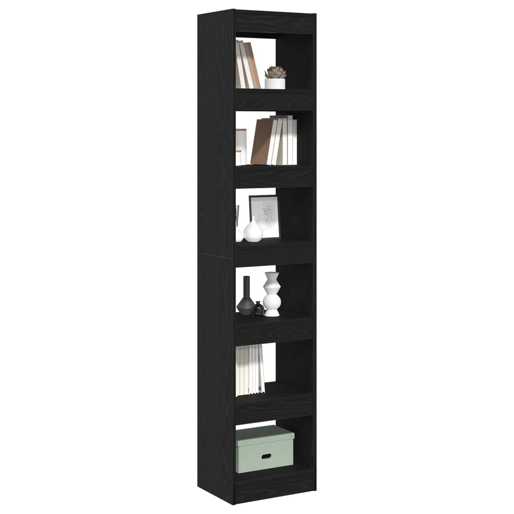 Librería Roble Negro 40 x 30 x 198 cm Madera de ingeniería