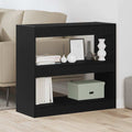Estantería para libros 2 pcs Roble Negro 80 x 30 x 72 cm