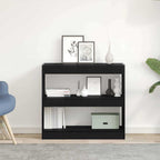 Estantería para libros 2 pcs Roble Negro 80 x 30 x 72 cm