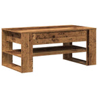 Mesa de Café Madera envejecida 102 x 55 x 45 cm