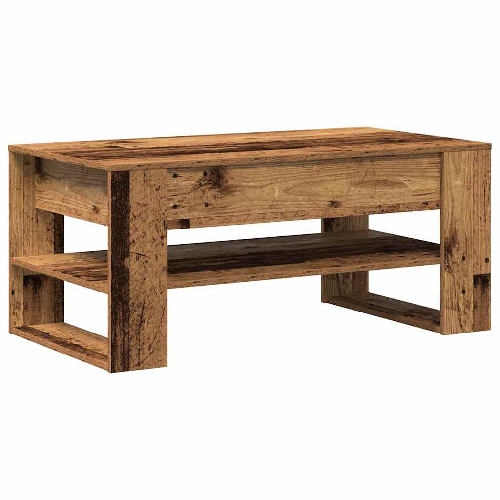 Mesa de Café Madera envejecida 102 x 55 x 45 cm
