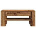 Mesa de Café Madera envejecida 102 x 55 x 45 cm