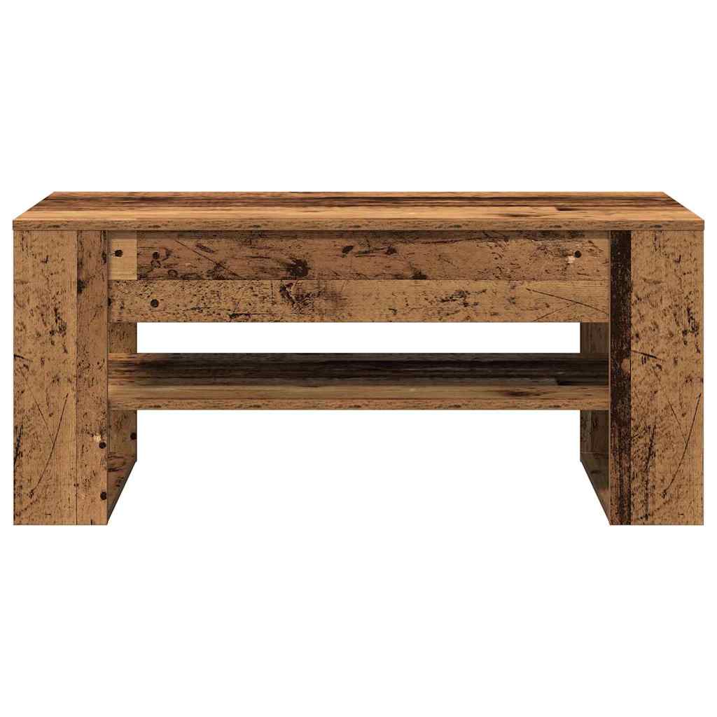 Mesa de Café Madera envejecida 102 x 55 x 45 cm