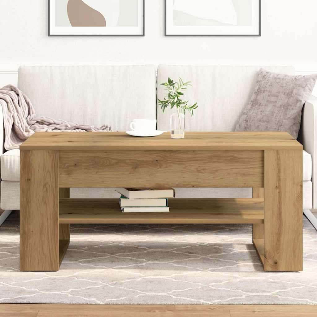Mesa de Café Roble artesanal 102 x 55 x 45 cm