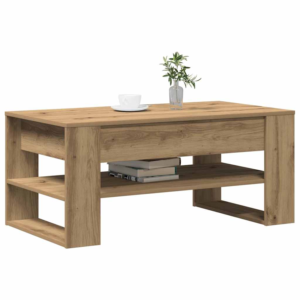 Mesa de Café Roble artesanal 102 x 55 x 45 cm