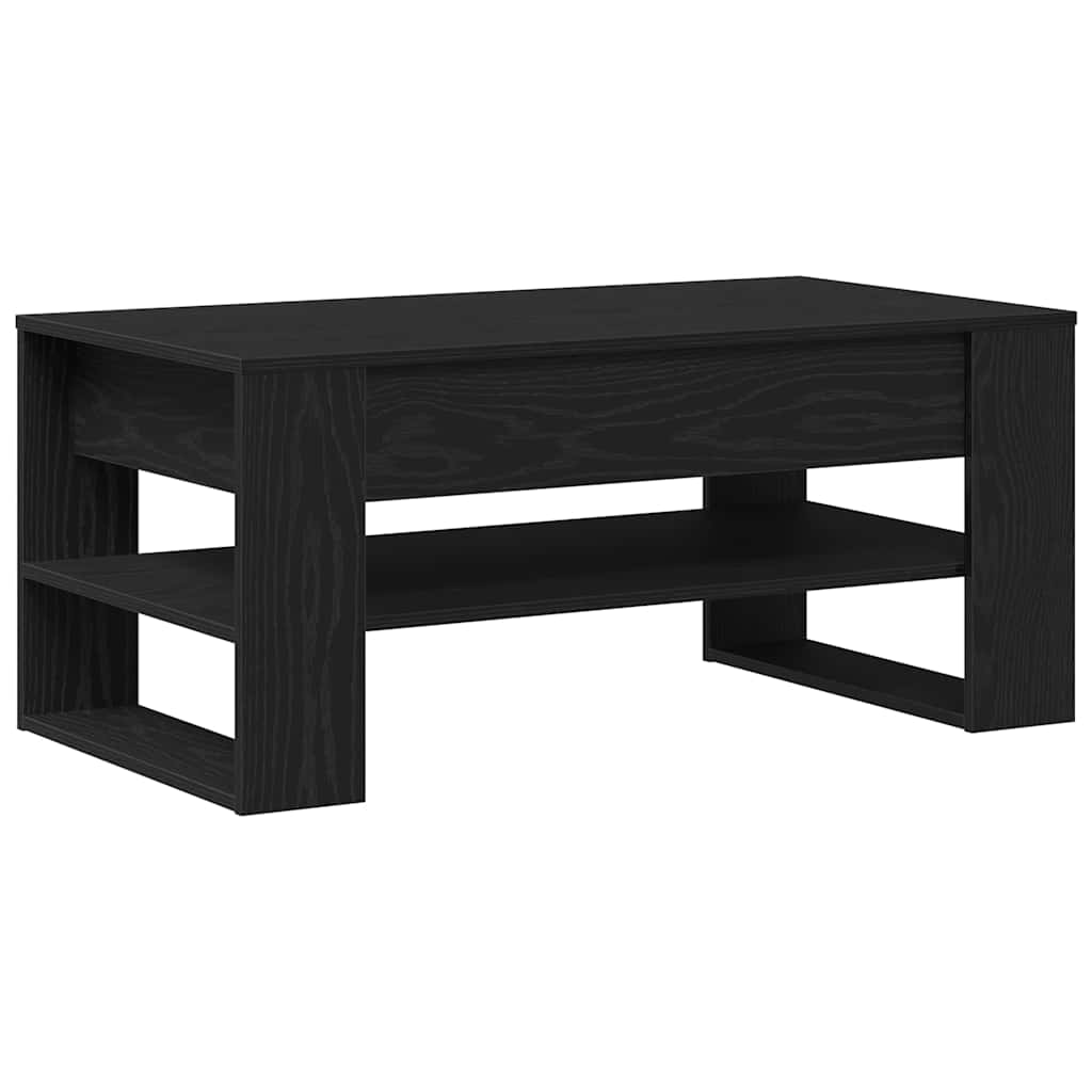 Mesa de Café Roble Negro 102 x 55 x 45 cm Madera de ingeniería