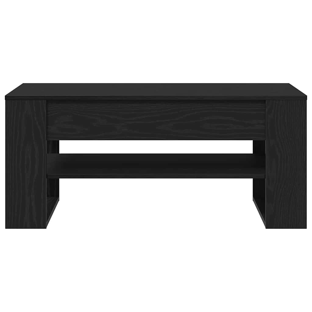 Mesa de Café Roble Negro 102 x 55 x 45 cm Madera de ingeniería