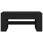 Mesa de Café Roble Negro 102 x 55 x 45 cm Madera de ingeniería