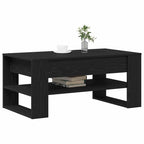 Mesa de Café Roble Negro 102 x 55 x 45 cm Madera de ingeniería