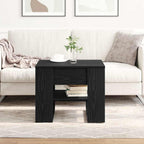 Mesa de Café Roble Negro 55,5 x 55 x 45 cm Madera de ingeniería