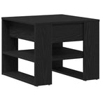 Mesa de Café Roble Negro 55,5 x 55 x 45 cm Madera de ingeniería
