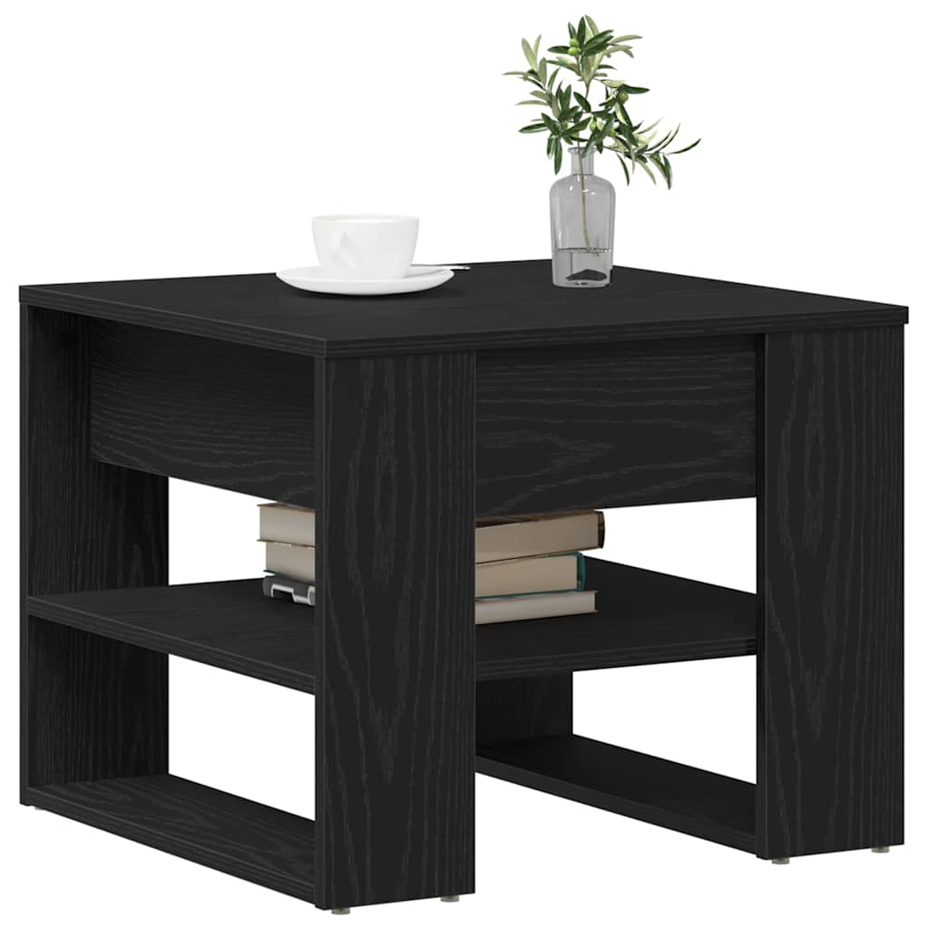 Mesa de Café Roble Negro 55,5 x 55 x 45 cm Madera de ingeniería