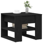 Mesa de Café Roble Negro 55,5 x 55 x 45 cm Madera de ingeniería