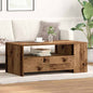 Mesa de Café con cajón Madera envejecida 102 x 55 x 43,5 cm