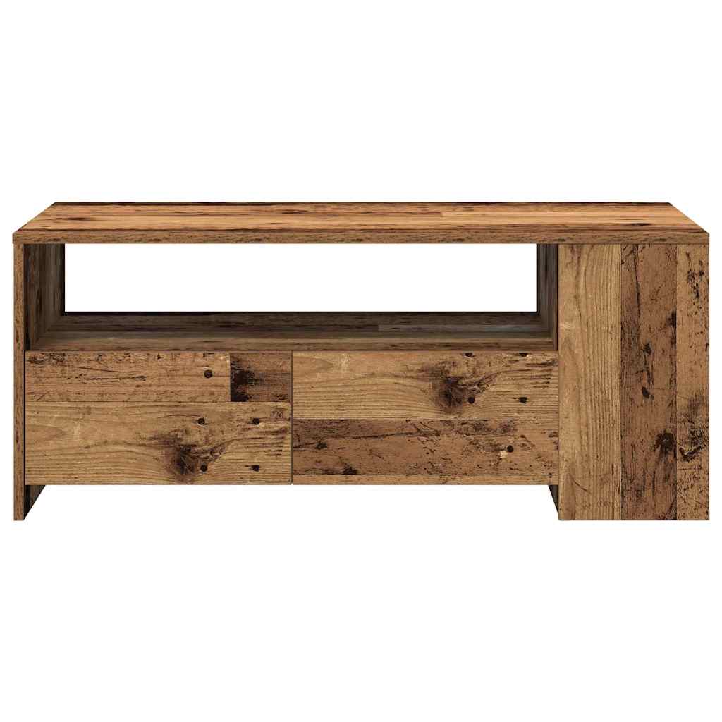 Mesa de Café con cajón Madera envejecida 102 x 55 x 43,5 cm