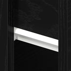 Armario de Noche con cajón 2 pcs Roble Negro 46 x 30 x 30 cm