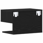 Armario de Noche con cajón 2 pcs Roble Negro 46 x 30 x 30 cm
