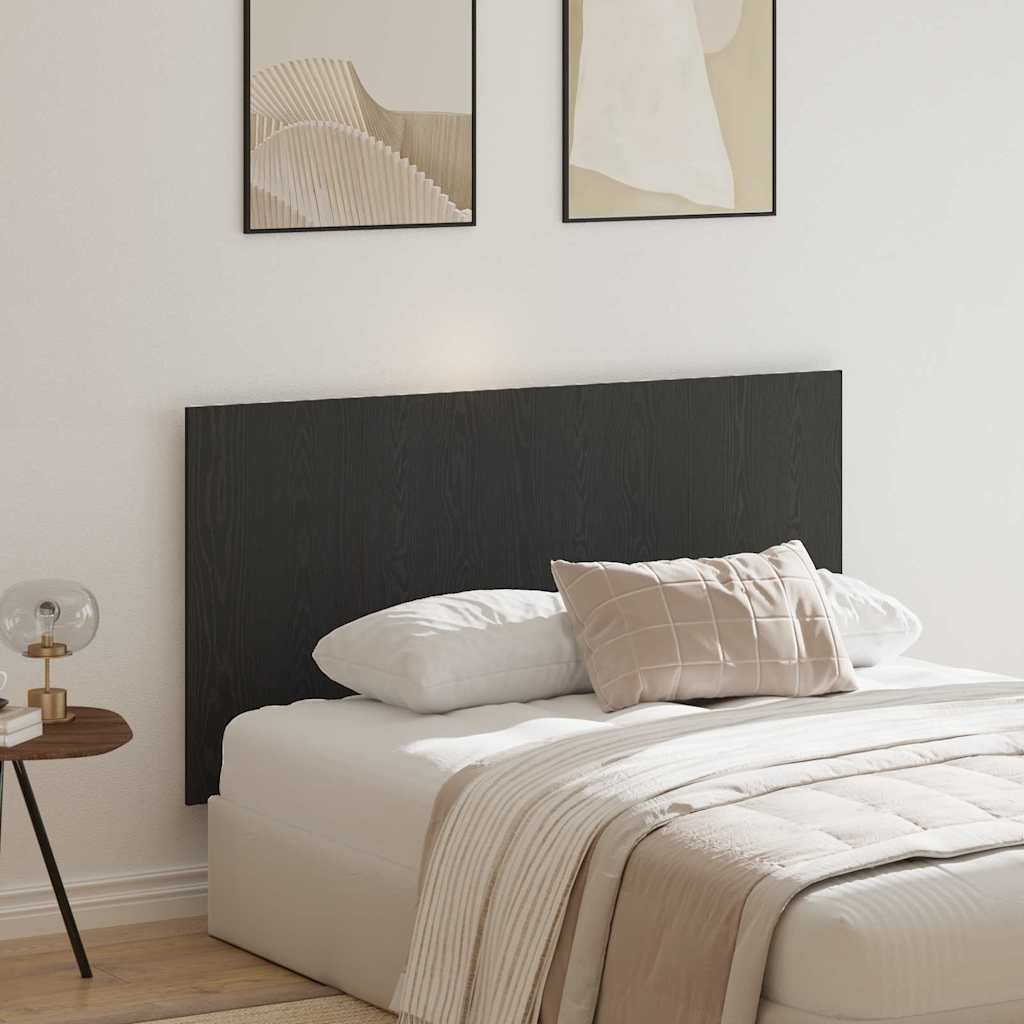 Cabecero de Cama con cabecera Roble Negro 160 x 1.5 x 80.5 cm
