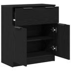 Vitrina Roble Negro 60 x 30 x 70 cm Madera contrachapada