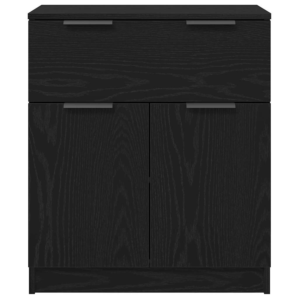 Vitrina Roble Negro 60 x 30 x 70 cm Madera contrachapada